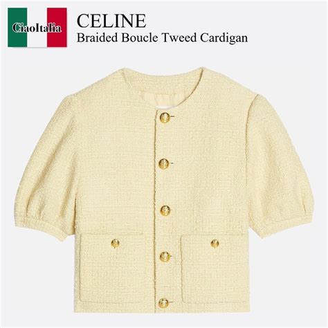 celine cardigan men's|Celine jacket tweed.